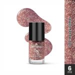 VERYMISS Premium Glitter Nail Polish 6ml | Smooth Application | Quick Drying | Paraben Free | Ultra Long Lasting Nail Paints - Pack of 1 (Rosey Glitter), Shimmery Finish - Image 2