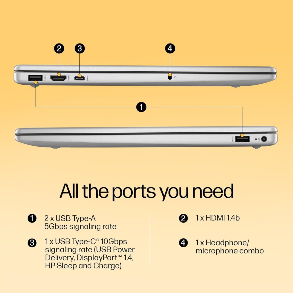 HP Laptop 15, Enhanced by AI, AMD Ryzen 5 7535HS, 15.6-inch (39.6cm), FHD, 8GB DDR5, 512GB SSD, AMD Radeon Graphics, 1080p FHD Camera w/Privacy Shutter, Backlit KB (Win 11, Silver, 1.59kg), fc1004AU - Image 8
