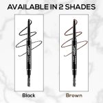 RENEE Superdense Eyebrow Pencil with Spoolie - Black, Smudge Proof, Waterproof, Highly Pigmented for Fill in Brow Gaps, Smooth One-Swipe Precision Application, Enriched with Vitamin C & Jojoba Oil - Image 5