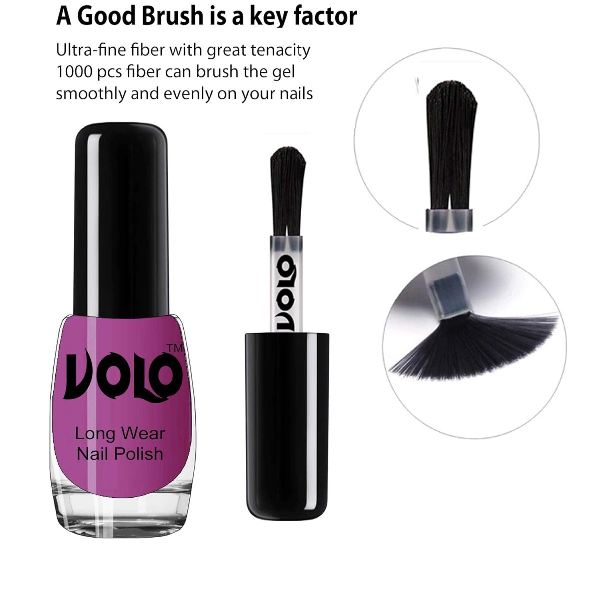 Volo Color Rich Toxic Free Perfection Shine Nail Polish Set of 12 Combo-No-278 Coral, Mischievous Mint, Bright Plum, Dark Nude, Nude, ETC (Pack of 12) - Image 3
