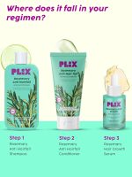 PLIX - THE PLANT FIX Fix Rosemary Advanced Anti Hair Fall Shampoo & Serum | Reducing Hair Loss & Breakage | All Hair Types | Men & Women | Sulphate & Parabeen Free| Dermatologically Tested, 440 g - Image 7