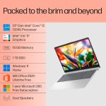 HP 15, 13th Gen Intel Core i5-1334U Laptop (16GB DDR4,1TB SSD) Anti-Glare, Micro-Edge,15.6''/39.6cm, FHD, Win11, M365 Basic(1yr),Office Home24, Silver,1.59kg, Iris Xe, FHD Camera w/Shutter, FD0552TU - Image 3