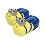 Qualtos Minin Bedroom Home Plush Slipper Shoes Free Size For Adult And Kids (Plush Shoes,blue,yellow) - Image 2