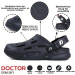 DOCTOR EXTRA SOFT Men's Premium Casual Ultra Soft Clogs/Sandals with Adjustable Back Strap for Adult | Comfortable & Lightweight| Stylish & Anti-Skid| Waterproof & Everyday Use Mules Gents & Boys D-535 - Image 2