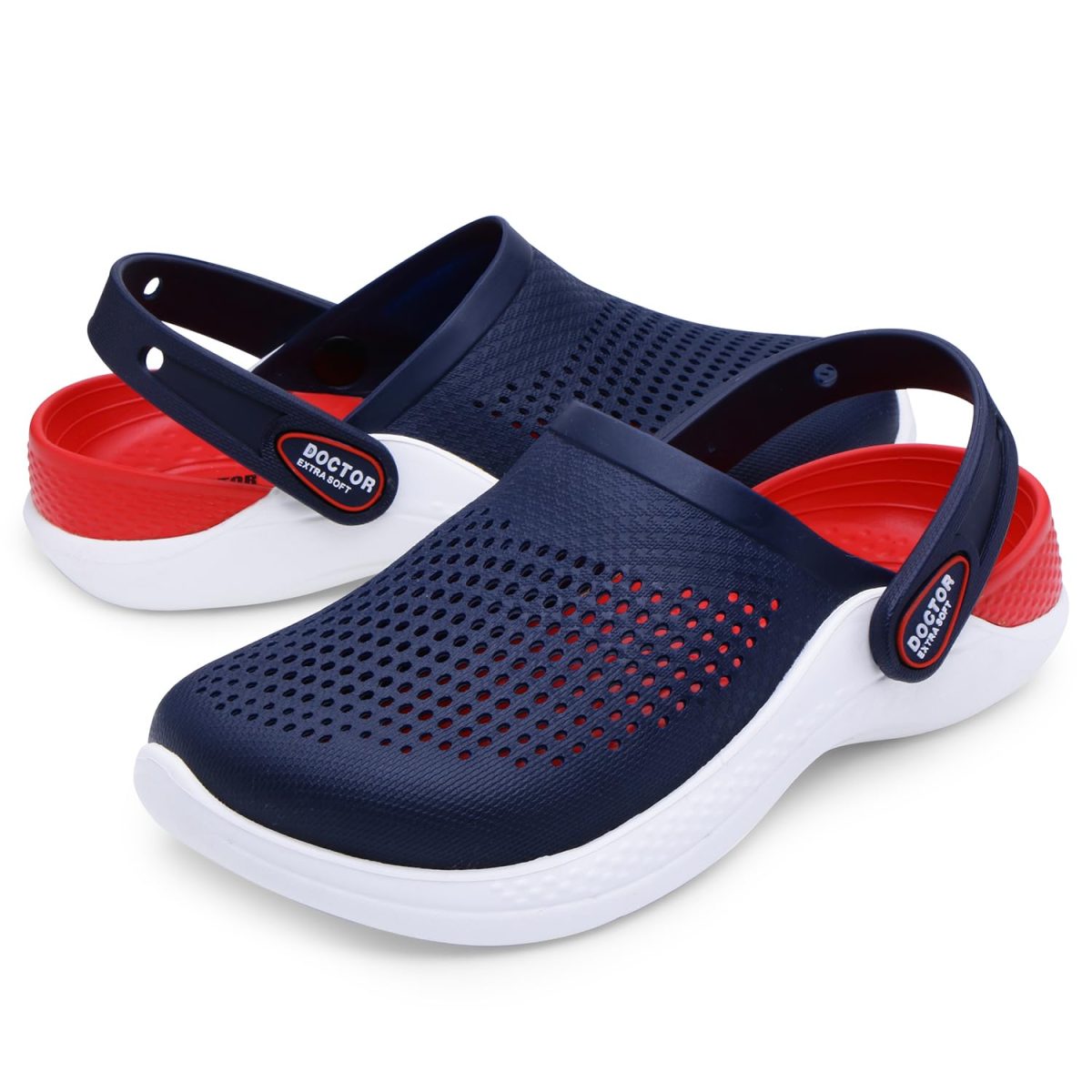 DOCTOR EXTRA SOFT Men's Classic Casual Sports Clogs/Sandals with Adjustable Back Strap for Adult | Comfortable & LightWeight| Stylish & Anti-Skid| Waterproof & Everyday Use Mules for Gents & Boys D-513 - Image 5