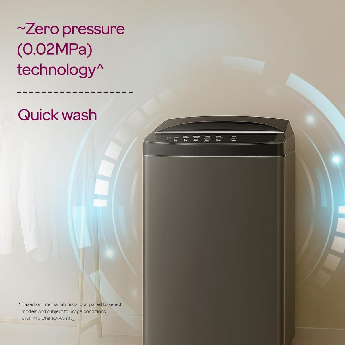 Godrej 7 Kg 5 Star Fabrisafe Steel Drum Fully-Automatic Top Load Washing Machine (WTEON ALP 70 5.0 FDUN GPGR, Graphite Grey, Zero Pressure Tech Fills Tub 60% Faster) - Image 3