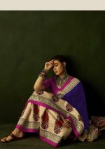 HMP Fashion Women's Ikat Hand Block Print Design Jaipuri Print Cotton Mulmul Saree with unstitch Blouse Piece - Image 5