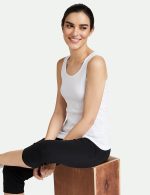 Enamor Women's Cotton Regular Fit Fabulous Inners E025 Stay New Tank Top - Image 3