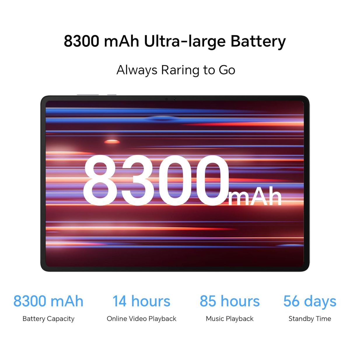 HONOR Pad X8a (Smartchoice) Wi-Fi Tablet with Free Flip-Cover 27.94Cm (11 Inch),4GB Ram 128 GB ROM Expandable Up to 1TB FHD Display 90Hz,8300Mah Battery,Quad Speakers,Snapdragon 680,Android 14,Grey - Image 7