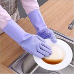 UrbanBite Hand Gloves for Kitchen Cleaning dish Washing Gloves Silicone Dishwashing Hands Vessel dishwasher wash utensil For Women Men House essentials for Bathroom Cleaning Pet Hair Care Car Washing - Image 5