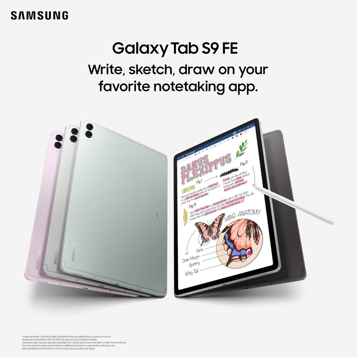 Samsung Galaxy Tab S9 FE [Smartchoice], RAM 6 GB, ROM 128 GB Expandable, S Pen in-Box, Wi-Fi, IP68 Tablet, Gray - Image 5