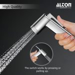 ALTON SHR20910 ABS Health Faucet with SS-304 Grade 1.25 Meter Flexible Hose Pipe and Wall Hook, Chrome Finish (Jet Spray for Toilet) - Image 2