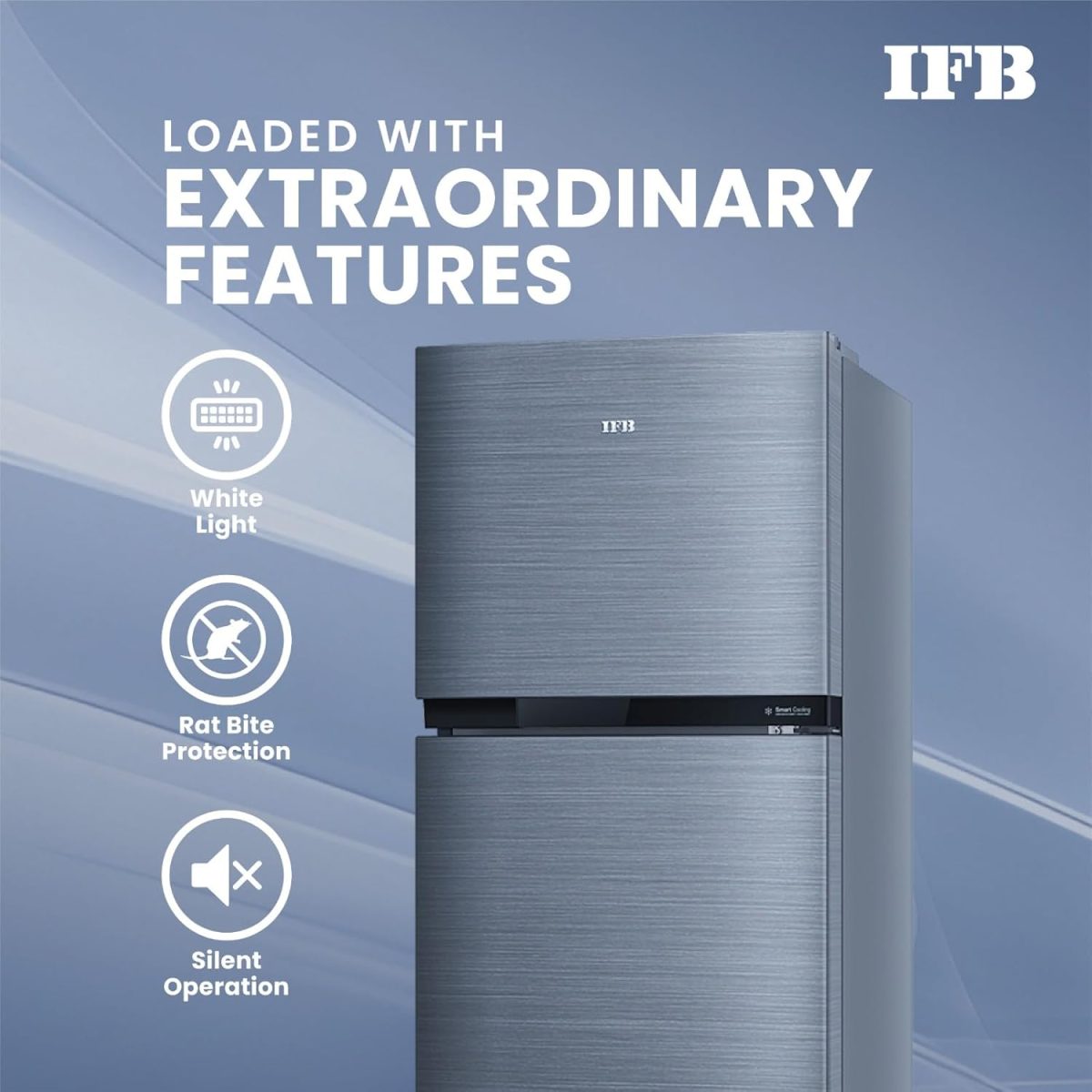 IFB 243L 2 Star Frost Free inverter with Double Door Refrigerator (IFBFF-2902NBSE, Brush Grey) 7 in 1 Multi Mode with 360 Degree Cooling - Image 10