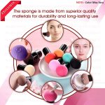 Majestique Blender Beauty Foundation Sponge | Mushroom Blender with Handle Case | Dual-use Cosmetic Sponge for Dry/Wet Application | Makeup Sponge - Color May Vary - Image 7