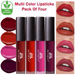 Liquid Matte Lip Stick, 8-Hour Long Stay, Long Lasting & Waterproof, Lipstick Combo (Red, Maroon, Pink, Purple – Pack Of 4) For Women - Image 2