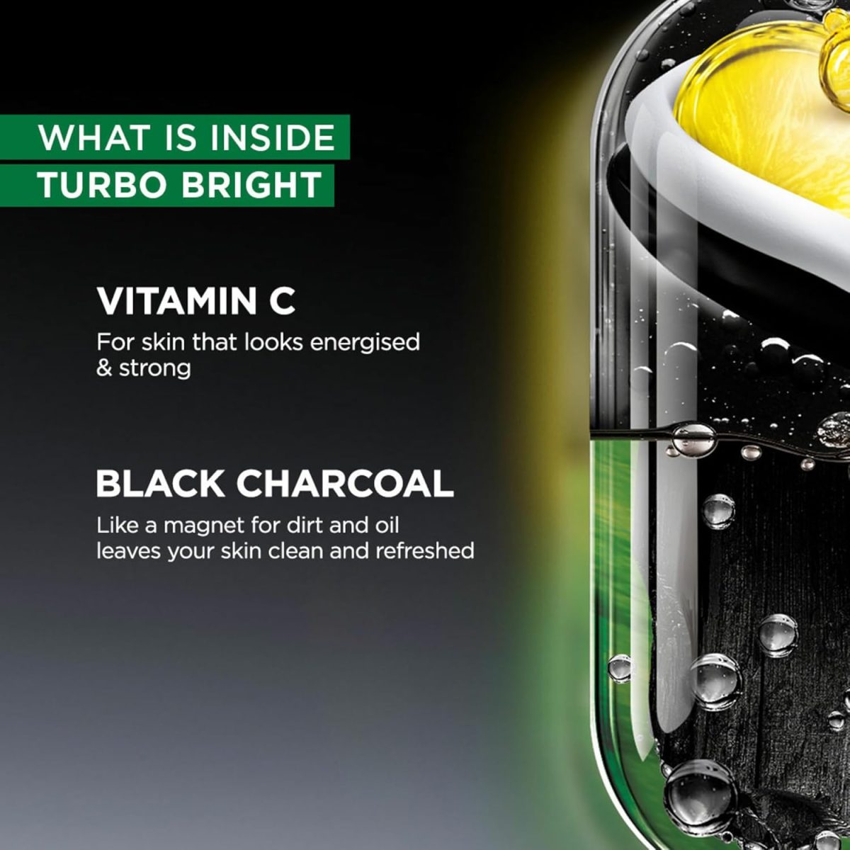 Garnier Men, Face Wash, Brightening & Anti-Pollution, TurboBright Double Action, 100 g - Image 3