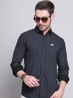 Majestic Man Men Comfort Slim Fit Pure Cotton Tartan Checked Casual Shirt - Image 2