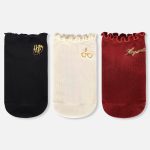 Socksxpress Harry Potter Women's Frilled Ankle Socks - Stylish | Comfortable | Pack of 3 - Image 2