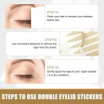 OPTIYORK 600 pair eyelid tape for double eyelid invisible waterproof, eyelid tape for hooded eyes Makeup Eyelid tape tools Sticker Strips with fork - Image 5