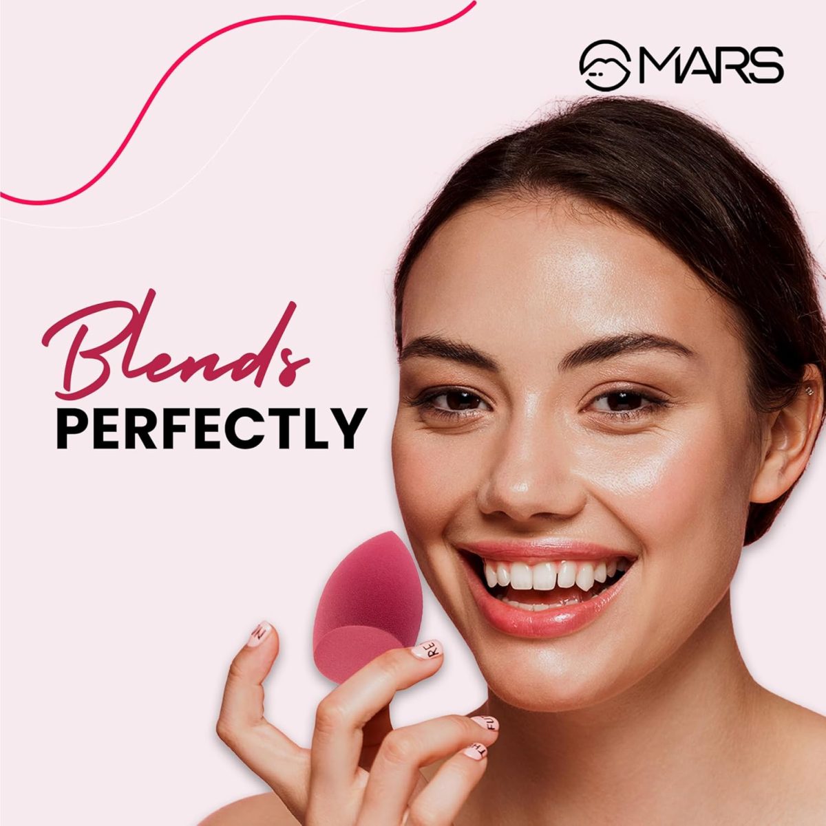 MARS Master Blender for Makeup | Dual-Sided Excellence | Flat for Precision | Premium Material | Durable | Less Product Absorption | Slant Shaped For Even Application - Image 4