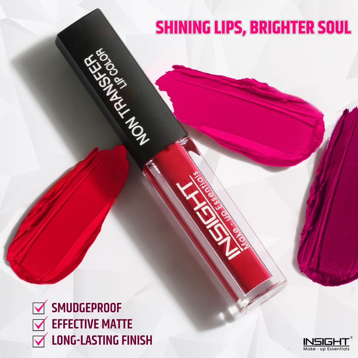 Insight Non Transfer Lip Color, Matte Finish, 4ml (18 Red Premiere) - Image 6