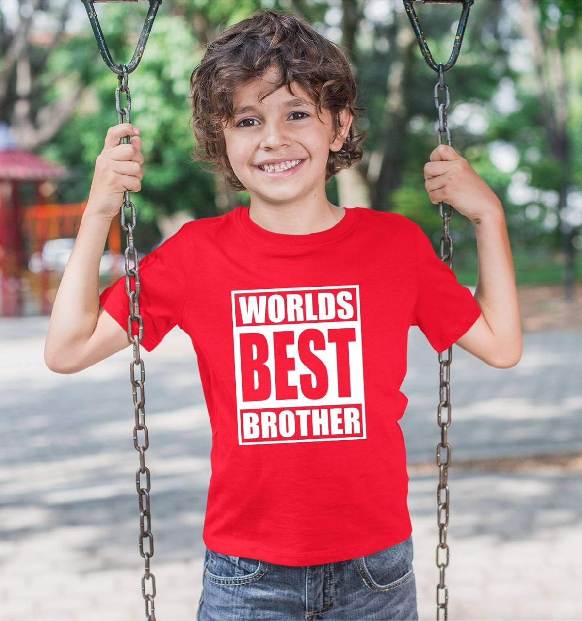 Hangout Hub Family-Sibling- Kids Boy's & Girl's Cotton Printed Regular Fit T-Shirts (Pack of 2) Worlds Best Brother Worlds Best Sister Matching Twinning Tees - Image 3