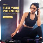 Boldfit Nylon Spandex Removable Padded Sports Bra for Women Gym Sports Bra for Girls Workout Full Coverage Padded Sports Bra for Gym Yoga Running Scoop Neck Elastic Bottom Band Support - Image 5