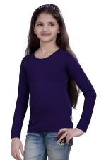 SINI MINI sinimini Girls Full Sleeve Cotton Round Neck Tshirt with bio wash (Pack of 1). - Image 3