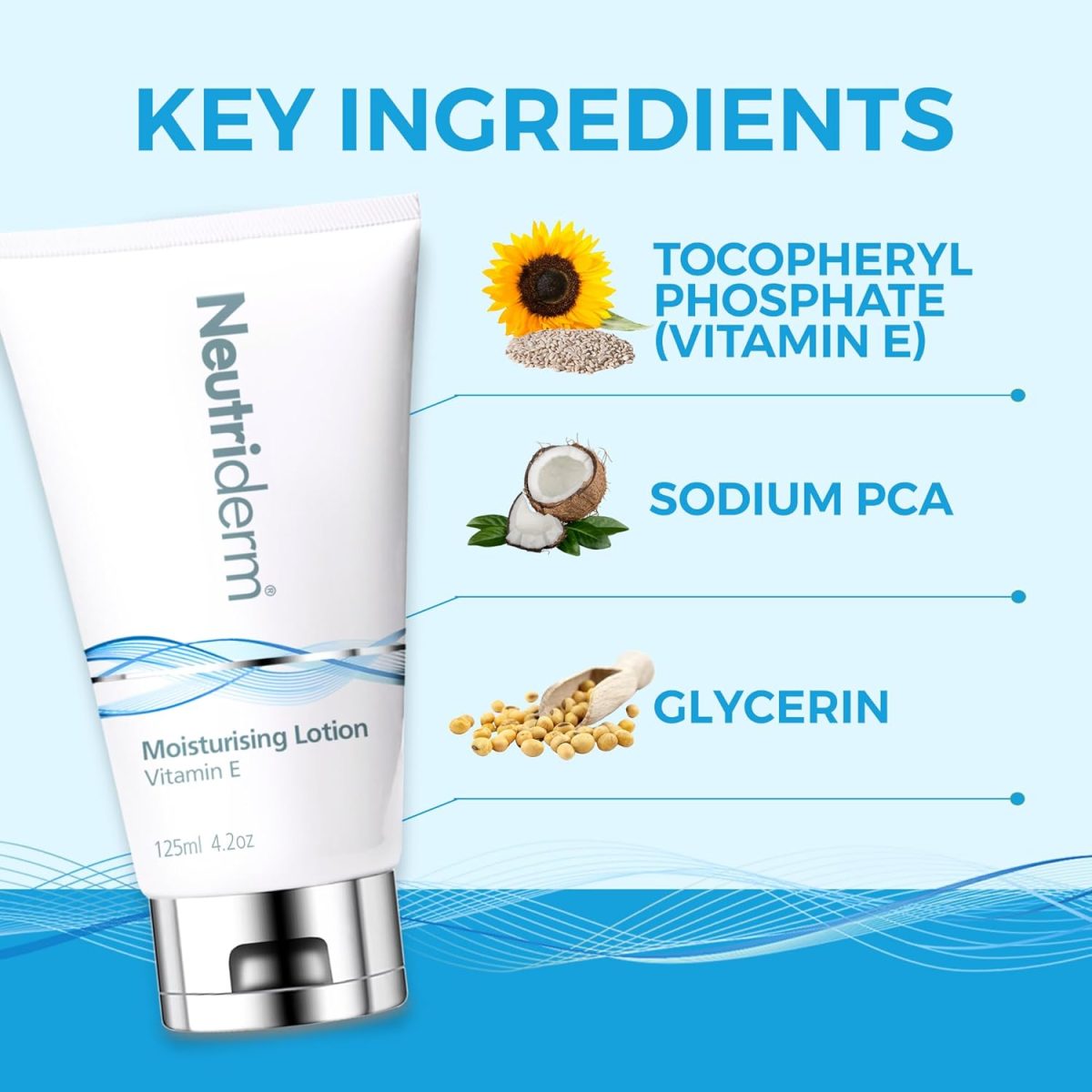 Neutriderm Moisturising Lotion w/Vitamin E - 125 mL - Image 5