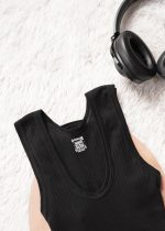 Dollar Bigboss Men's Derby Black & Grey Melange RN Vest (Pack of 2) - Image 9