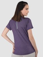 CHKOKKO Women's Polyester Regular Fit Round Neck Gym Sports T-Shirts - Image 2