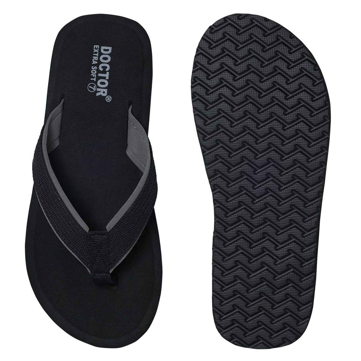 DOCTOR EXTRA SOFT Doctor Slippers for Men's Orthopedic Diabetic Non-Slip Lightweight Durable Cushion Comfortable Flat Mcr Casual Stylish Dr Chappals and House Flip flops For Gent's and Boy’s D-34 - Image 7