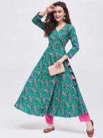 Tissu Women's Rayon Floral Regular Kurta - Image 7
