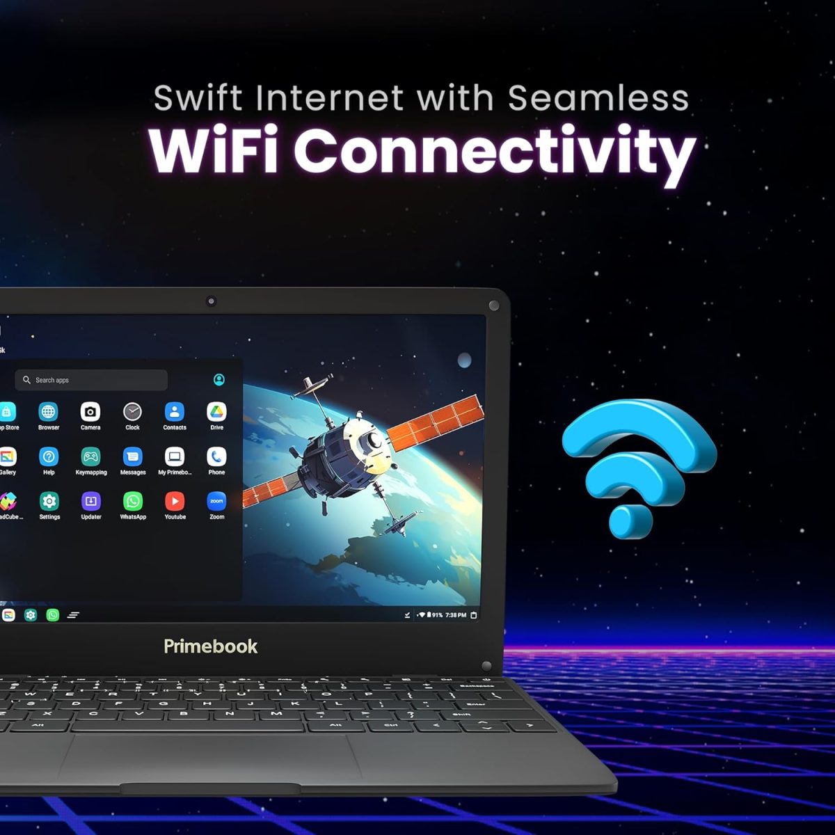 Primebook S WiFi, 2025(New) Android Based MediaTek MT8183 - (PrimeOS) Thin and Light Laptop (11.6 Inch, 1.065 Kg, Type C) (4GB/128GB eMMC Storage) - Image 2