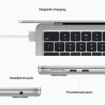 2022 Apple MacBook Air Laptop with M2 chip: 13.6-inch Liquid Retina Display, 16GB RAM, 256GB SSD Storage, Backlit Keyboard, 1080p FaceTime HD Camera. Works with iPhone and iPad; Silver - Image 4