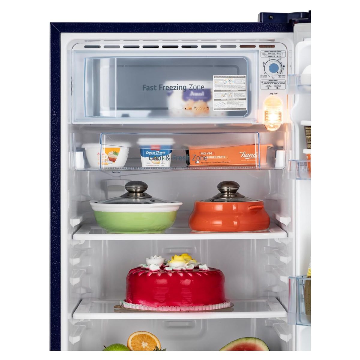 LG 185 L 5 Star Direct Cool Smart Inverter Compressor Single Door Refrigerator (GL-D201ABIU, Blue ILAN, Moist N Fresh, Auto Smart Connect with Base Stand Drawer) - Image 13