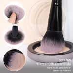 MAANGE 18 Pcs Premium Synthetic Make up Brushes Set Soft Foundation Powder Eyeliner Eye Shadow Makeup Brush Set Professional (Black) - Image 5