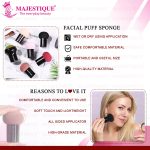 Majestique Blender Beauty Foundation Sponge | Mushroom Blender with Handle Case | Dual-use Cosmetic Sponge for Dry/Wet Application | Makeup Sponge - Color May Vary - Image 6