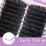 MAYCREATE® 252PCS Wispy Lash Clusters Natural Eyelash Clusters 60D Cluster Eyelash Extensions 8-16mm Mix Thin & Invisible Lashes Individual Lashes DIY Lash Extension at Home - Image 6