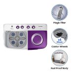 Samsung 7 kg, 5 star, Semi-Automatic Washing Machine (WT70M3000UU/TL, Air Turbo Drying, LIGHT GRAY) - Image 3