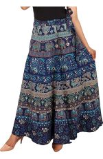 Sahaj Paridhan Jaipuri Print Cotton Wrapskirt - Image 2