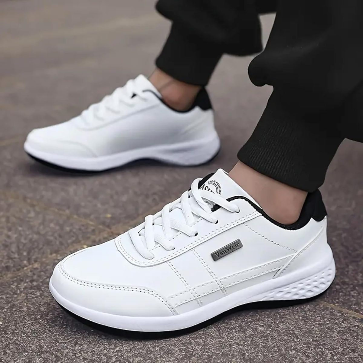 Cruiser Mens Comfort & Style with Soft Cushioned Insole | Lightweight Comfort Classic Canvas Sneakers for Everyday Wear | Trendy Lace-Up Design for Casual Outfits (2629) - Image 2