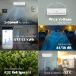 Voltas 1 ton 3 Star Inverter Split AC (Copper, 4-in-1 Adjustable Mode, Anti-dust Filter, 123V CAE, White) - Image 8