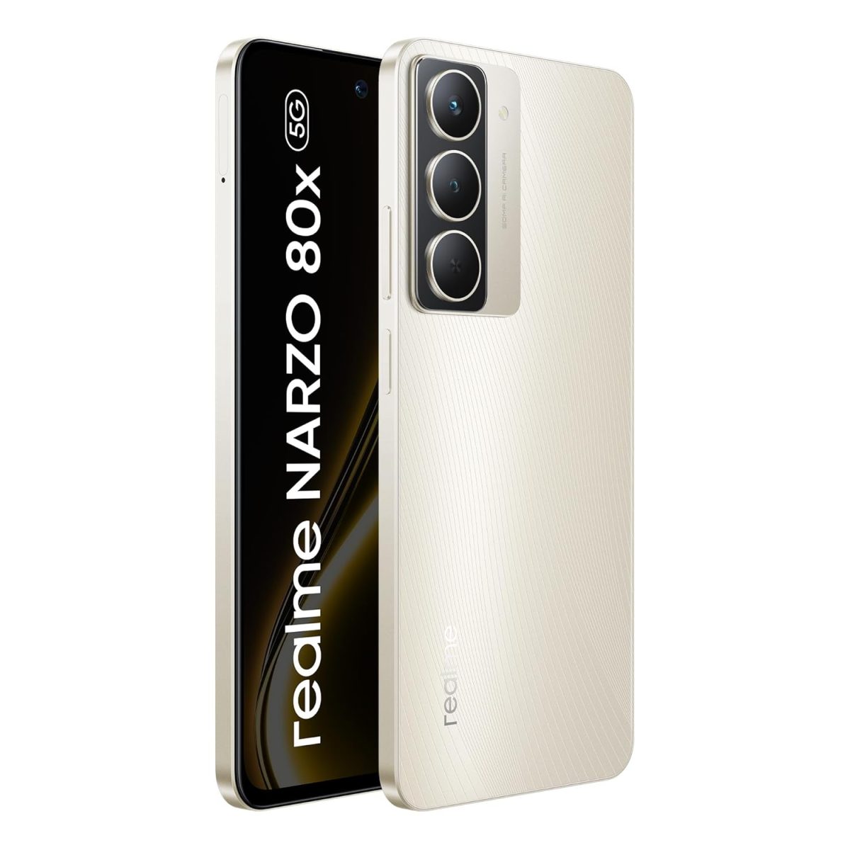 realme NARZO 80x 5G (Sunlit Gold,6GB+128GB) | Dimensity 6400 5G Chipset | 6000mAh Long-Lasting Battery | 45W Fast Charge | 120Hz Eye Comfort Display | IP69 Top-Tier Waterproof - Image 2