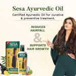 SESA Ayurvedic Hair Oil With Bhringraj & 17 Rare Herbs With Coconut Oil and 4 Nourishing Oil For Hair Growth Help Control Hair Fall with Easy Oil Applicator For Women and Men (200 ml) - Image 3