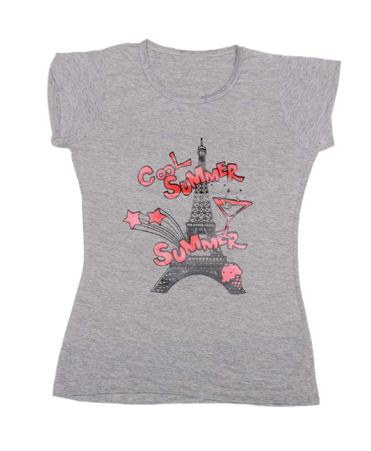 IndiWeaves Girls' Printed Half Sleeves T-Shirts and Leggings Combo (714-121310200-192422, Black, Pink, Magenta, White, Grey, 11-13 Years) Pack of 5 - Image 6