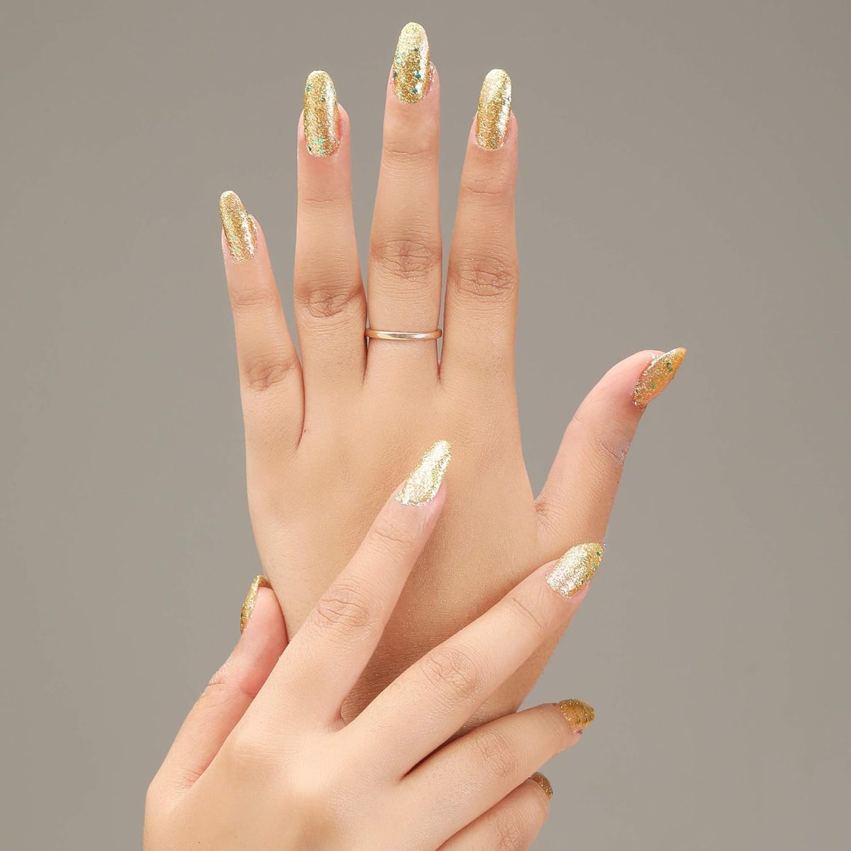 FYORR® 15ML Diamond Shine Golden Long Lasting Glitter Nail Polish | Quick Dry Long Lasting Smooth Finish - Image 7