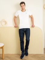 Lux Cozi Men's White Round Neck Half Sleeves 100% Cotton Modern Fit Vest With Extended Length For Easy Tuck (Pack Of 3) - Image 6