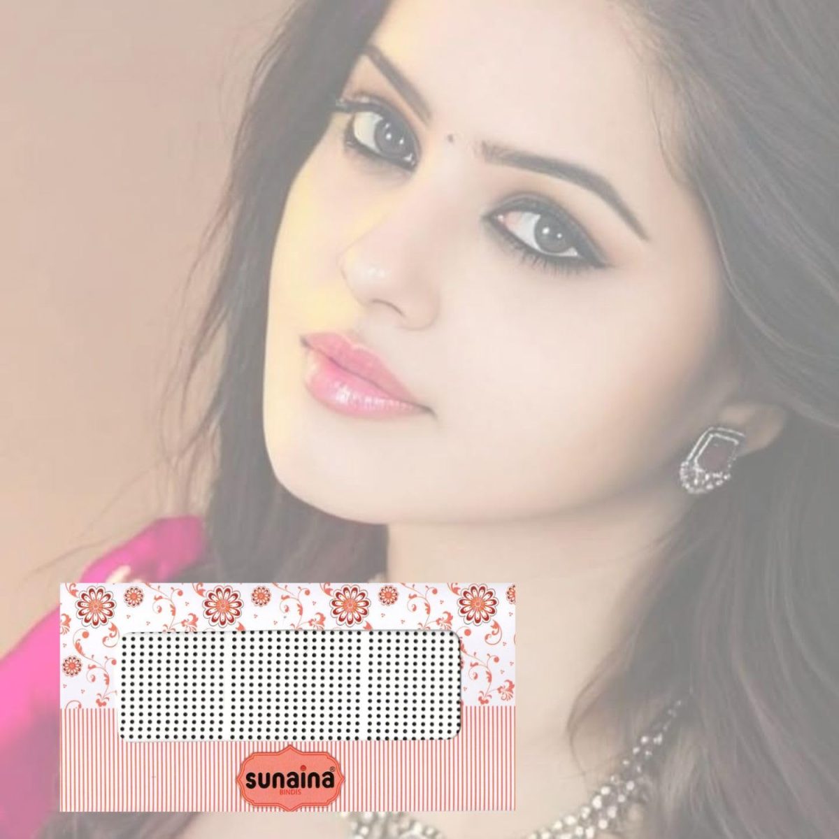 Sunaina Bridal Collection BLACK Bindi for Women (size-9) (Size 1.5mm) - Image 4