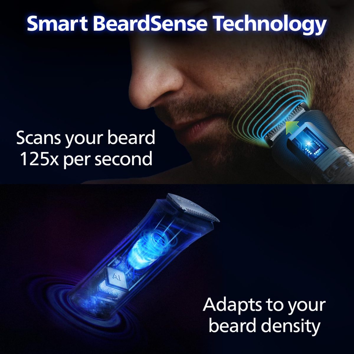 Philips India's No.1 Men's Trimmer| Patented Twin Trim Blades I Precision Trimming, 13-in-1 Modern Man Kit -Face, Body & Private Parts I 120Min Runtime I 5 min Quick Charge MG7920/65 - Image 3